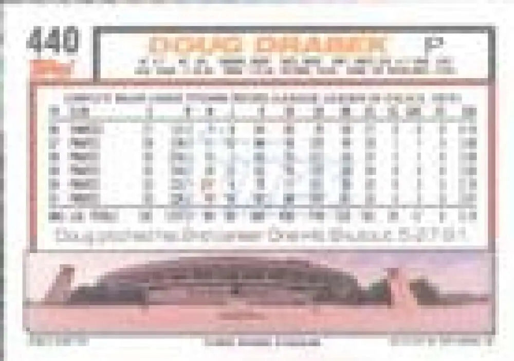 1992 Topps Micro #440 Doug Drabek NM-MT Pittsburgh Pirates Baseball Card - Baseball Card Single