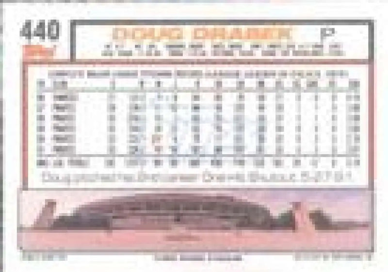 1992 Topps Micro #440 Doug Drabek NM-MT Pittsburgh Pirates Baseball Card - Baseball Card Single