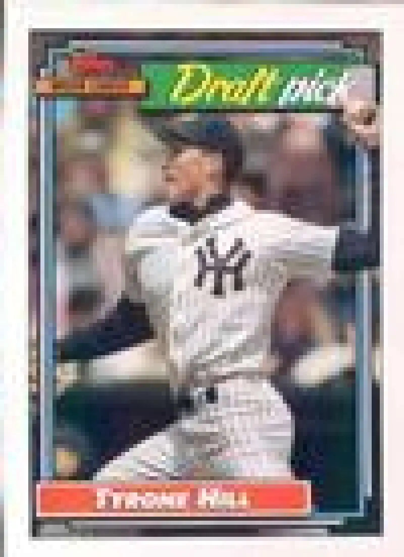 1992 Topps Micro #444 Tyrone Hill NM-MT RC Rookie Milwaukee Brewers Baseball Card - Baseball Card Single