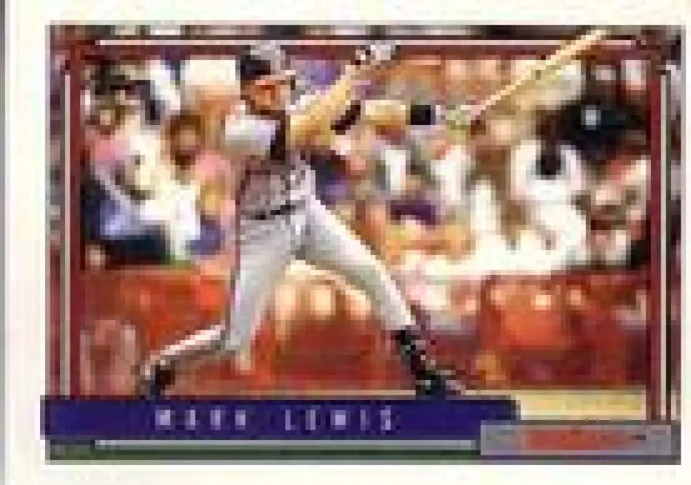 1992 Topps Micro #446 Mark Lewis NM-MT Cleveland Indians Baseball Card - Baseball Card Single
