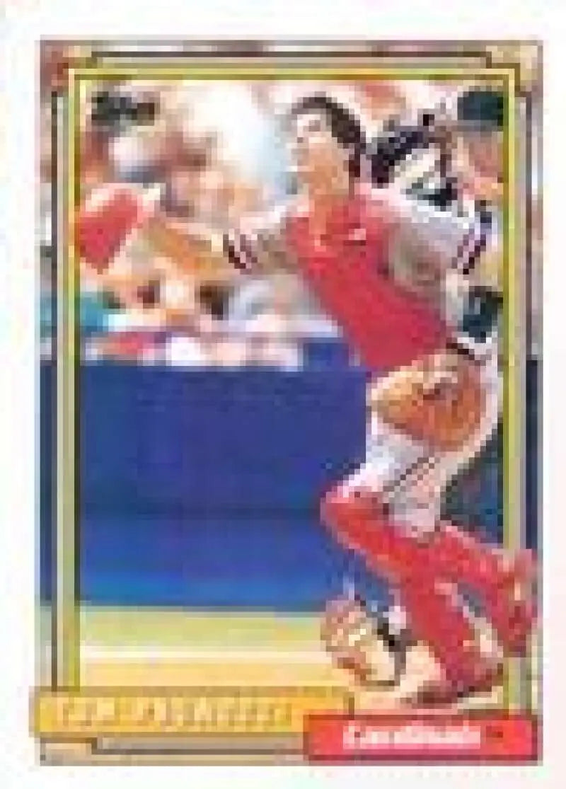 1992 Topps Micro #448 Tom Pagnozzi NM-MT St. Louis Cardinals Baseball Card - Baseball Card Single