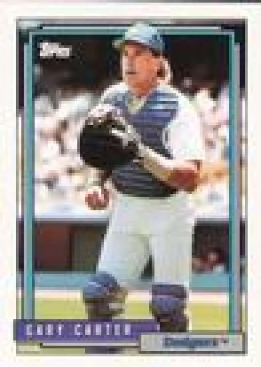1992 Topps Micro #45 Gary Carter NM-MT Los Angeles Dodgers Baseball Card - Baseball Card Single