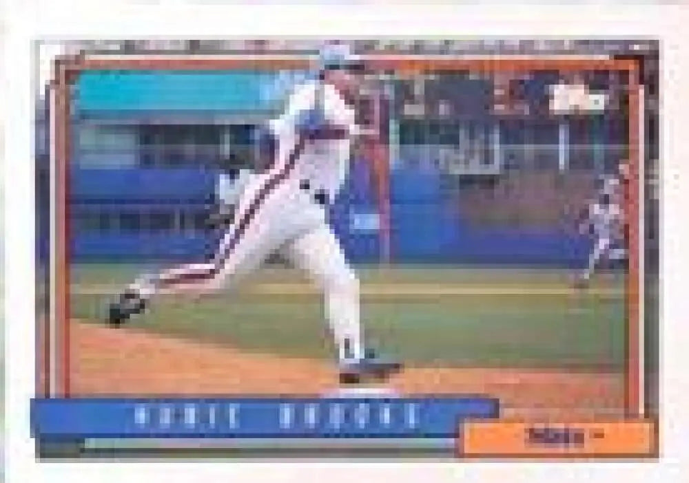 1992 Topps Micro #457 Hubie Brooks NM-MT New York Mets Baseball Card - Baseball Card Single