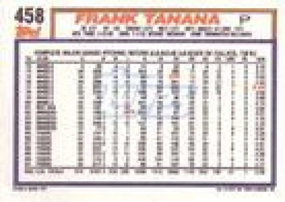 1992 Topps Micro #458 Frank Tanana NM-MT Detroit Tigers Baseball Card - Baseball Card Single