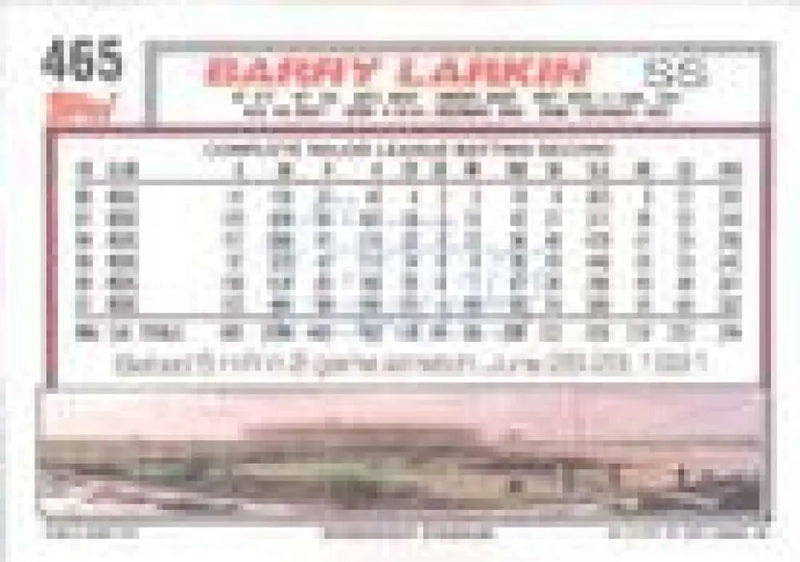 1992 Topps Micro #465 Barry Larkin NM-MT Cincinnati Reds Baseball Card - Baseball Card Single