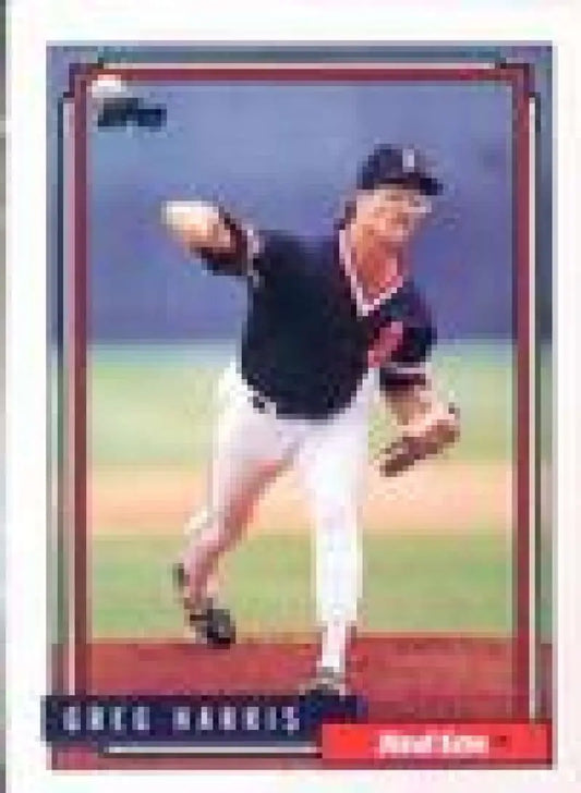 1992 Topps Micro #468 Greg Harris NM-MT Boston Red Sox Baseball Card - Baseball Card Single