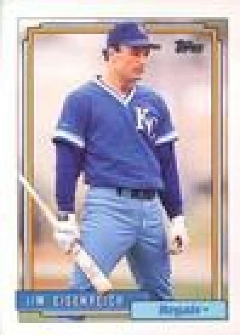 1992 Topps Micro #469 Jim Eisenreich NM-MT Kansas City Royals Baseball Card - Baseball Card Single