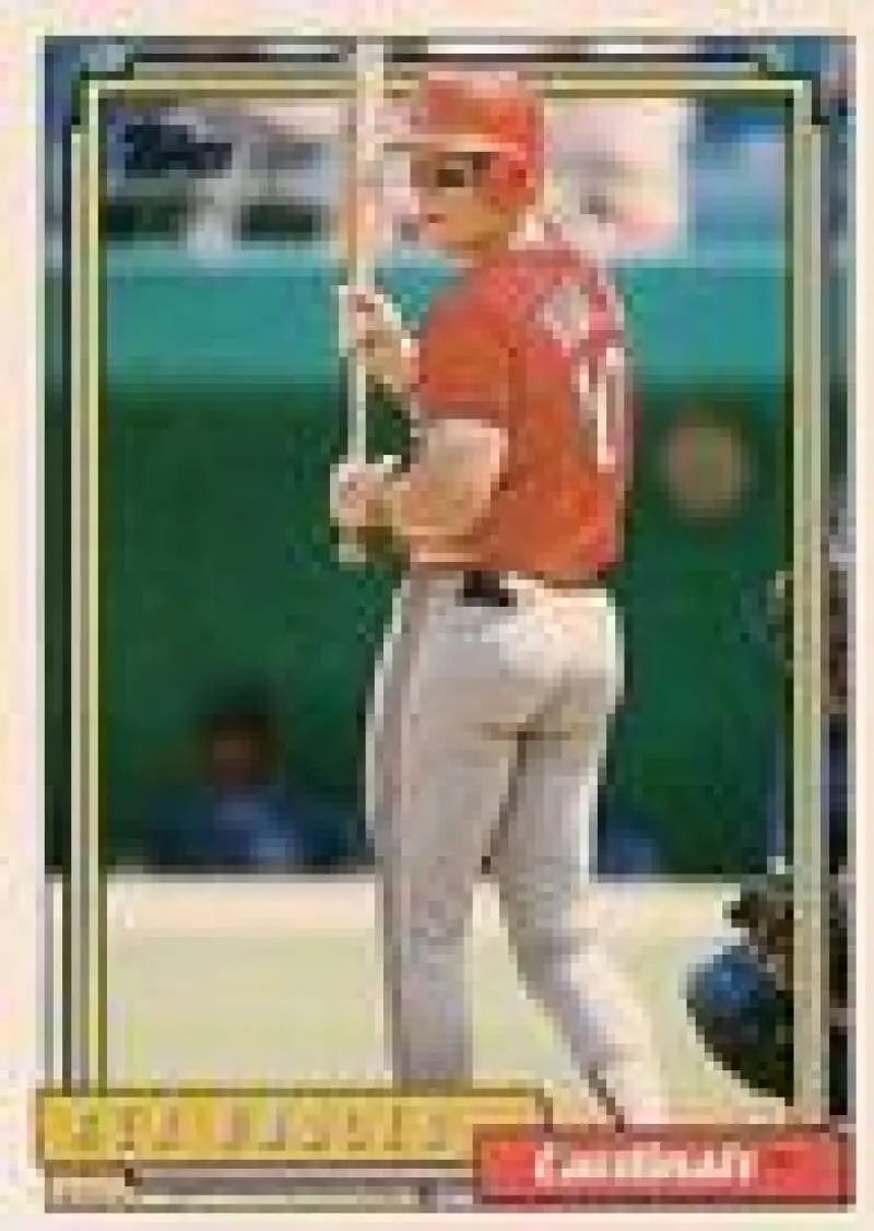 1992 Topps Micro #47 Rex Hudler NM-MT St. Louis Cardinals Baseball Card - Baseball Card Single
