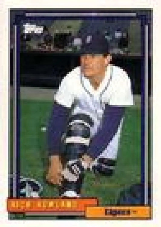 1992 Topps Micro #472 Rich Rowland NM-MT RC Rookie Detroit Tigers Baseball Card - Baseball Card Single