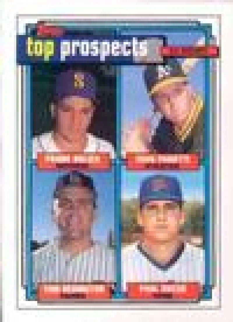 1992 Topps Micro #473 Frank Bolick/Craig Paquette/Tom Redington/Paul Russo NM-MT Seattle Mariners/Oakland Athletics/San