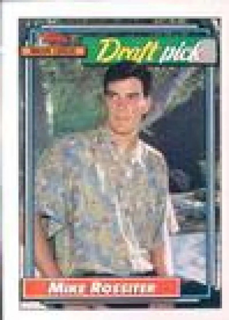 1992 Topps Micro #474 Mike Rossiter NM-MT RC Rookie Oakland Athletics Baseball Card - Baseball Card Single