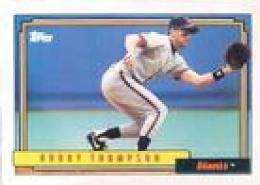 1992 Topps Micro #475 Robby Thompson NM-MT San Francisco Giants Baseball Card - Baseball Card Single