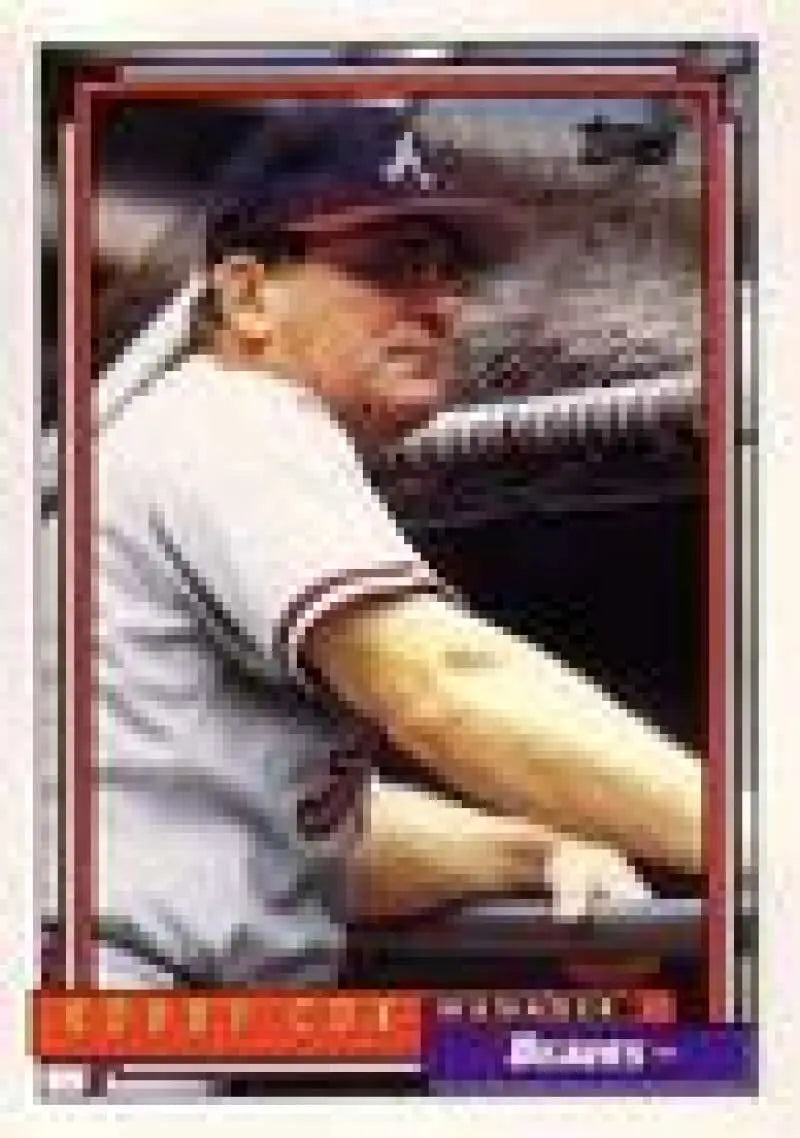 1992 Topps Micro #489 Bobby Cox NM-MT Atlanta Braves Baseball Card - Baseball Card Single