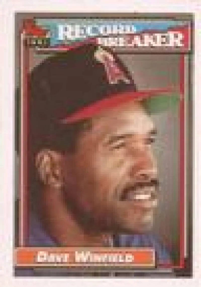 1992 Topps Micro #5 Dave Winfield NM-MT California Angels Baseball Card - Baseball Card Single