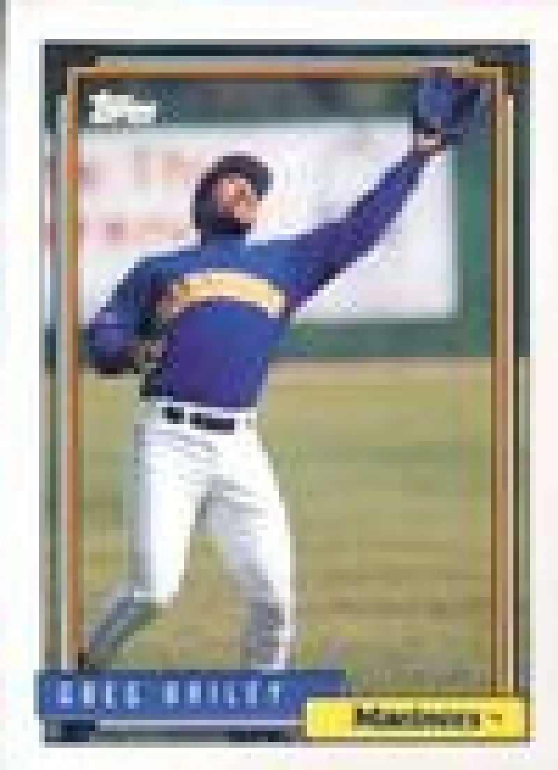 1992 Topps Micro #502 Greg Briley NM-MT Seattle Mariners Baseball Card - Baseball Card Single