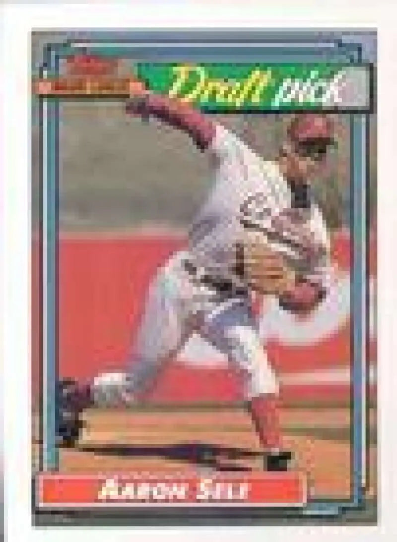 1992 Topps Micro #504 Aaron Sele NM-MT RC Rookie Boston Red Sox Baseball Card - Baseball Card Single