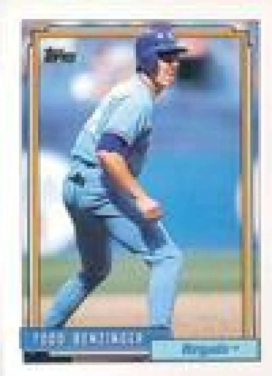 1992 Topps Micro #506 Todd Benzinger NM-MT Kansas City Royals Baseball Card - Baseball Card Single