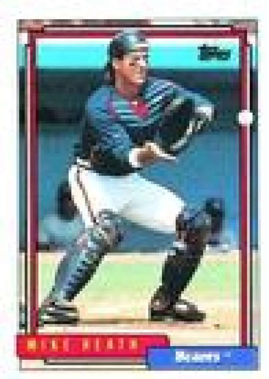 1992 Topps Micro #512 Mike Heath NM-MT Atlanta Braves Baseball Card - Baseball Card Single