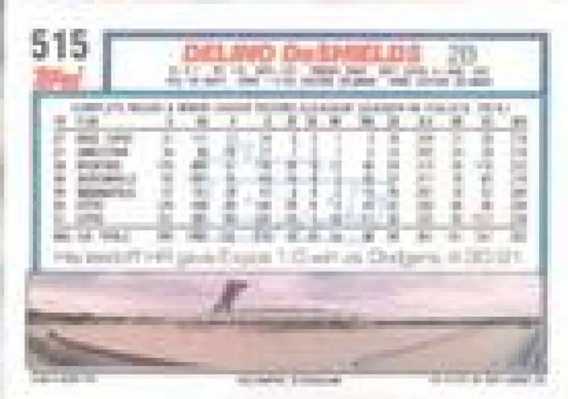 1992 Topps Micro #515 Delino DeShields NM-MT Montreal Expos Baseball Card - Baseball Card Single