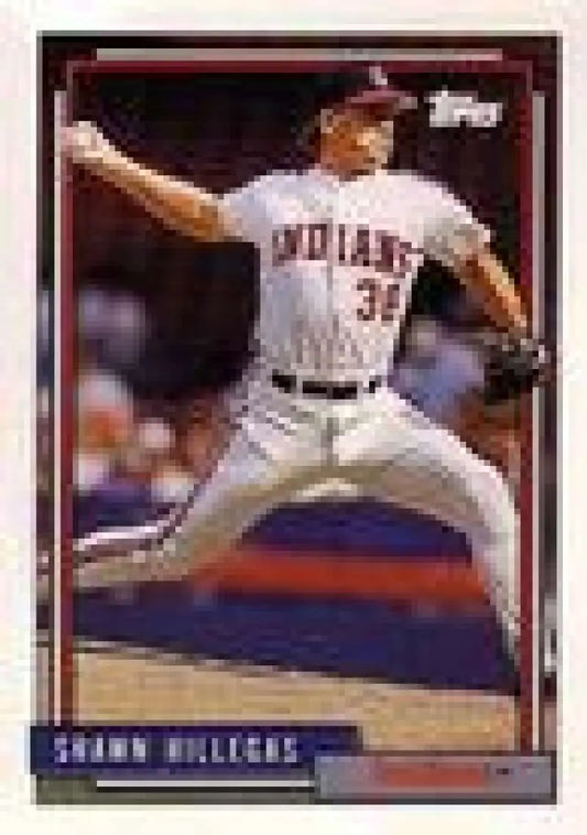 1992 Topps Micro #523 Shawn Hillegas NM-MT Cleveland Indians Baseball Card - Baseball Card Single