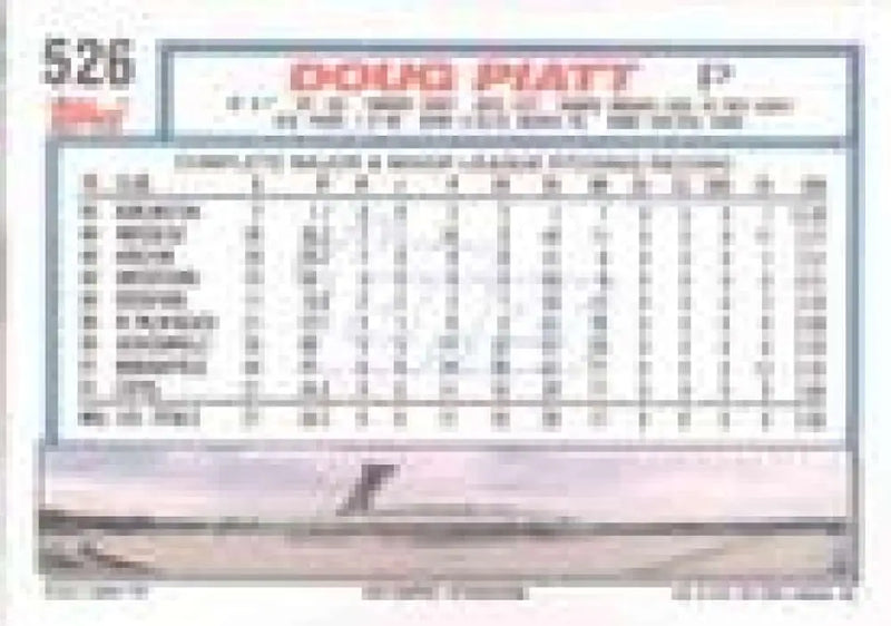1992 Topps Micro #526 Doug Piatt NM-MT Montreal Expos Baseball Card - Baseball Card Single