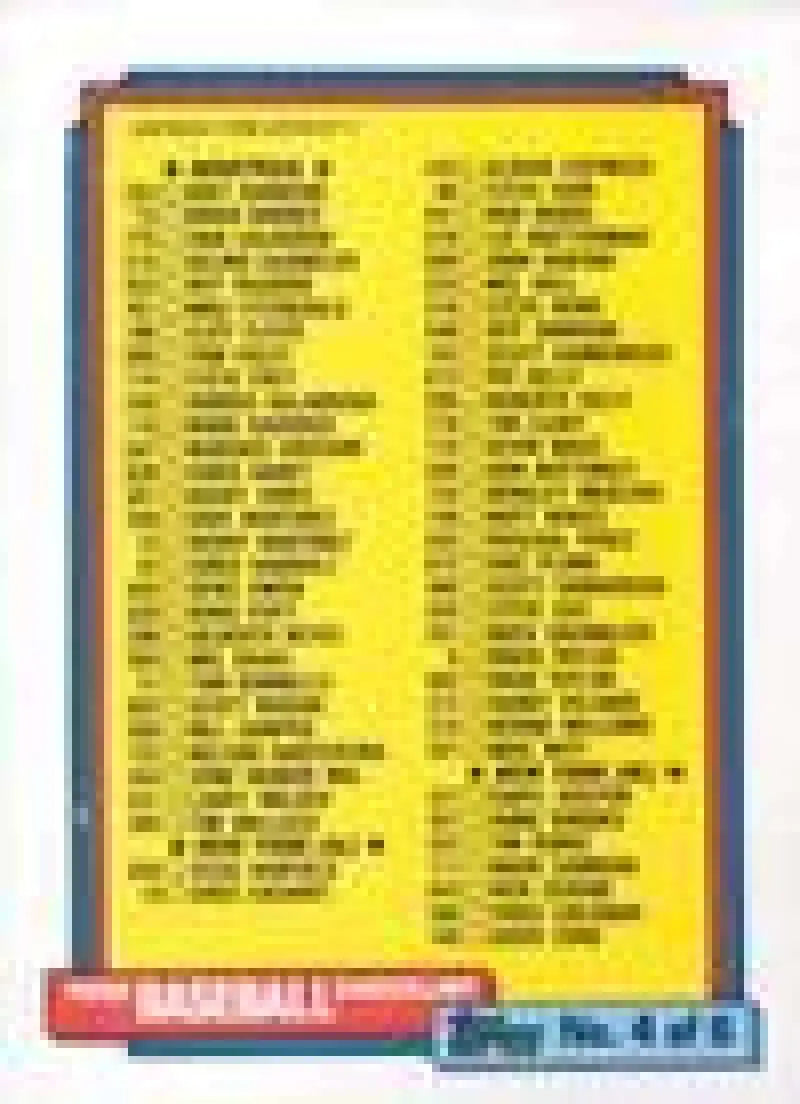 1992 Topps Micro #527 Checklist 397-528 NM-MT Baseball Card - Baseball Card Single