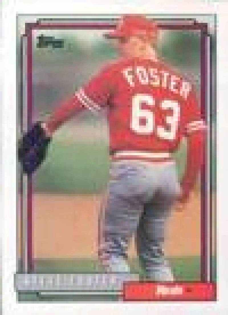 1992 Topps Micro #528 Steve Foster NM-MT RC Rookie Cincinnati Reds Baseball Card - Baseball Card Single