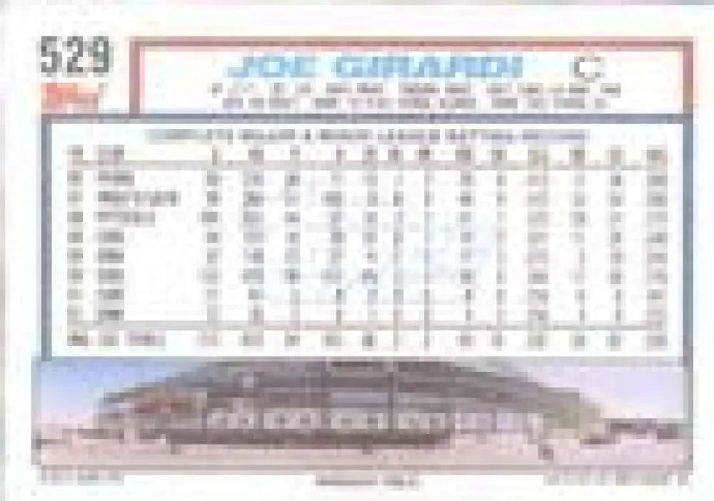 1992 Topps Micro #529 Joe Girardi NM-MT Chicago Cubs Baseball Card - Baseball Card Single
