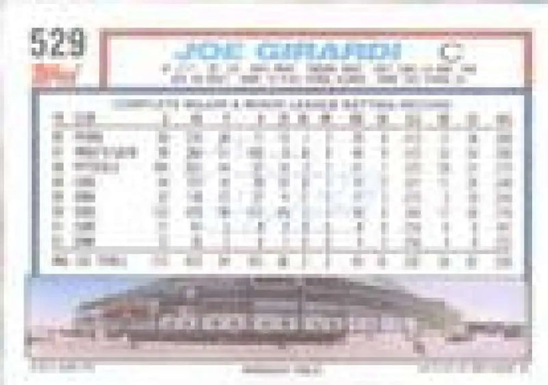 1992 Topps Micro #529 Joe Girardi NM-MT Chicago Cubs Baseball Card - Baseball Card Single