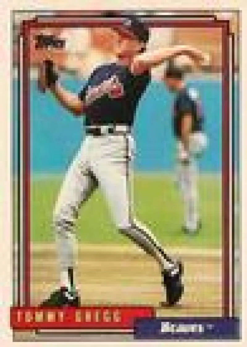 1992 Topps Micro #53 Tommy Gregg NM-MT Atlanta Braves Baseball Card - Baseball Card Single