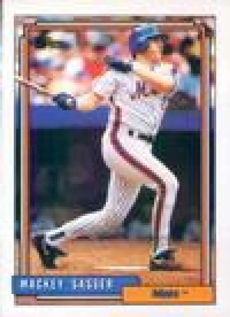1992 Topps Micro #533 Mackey Sasser NM-MT New York Mets Baseball Card - Baseball Card Single