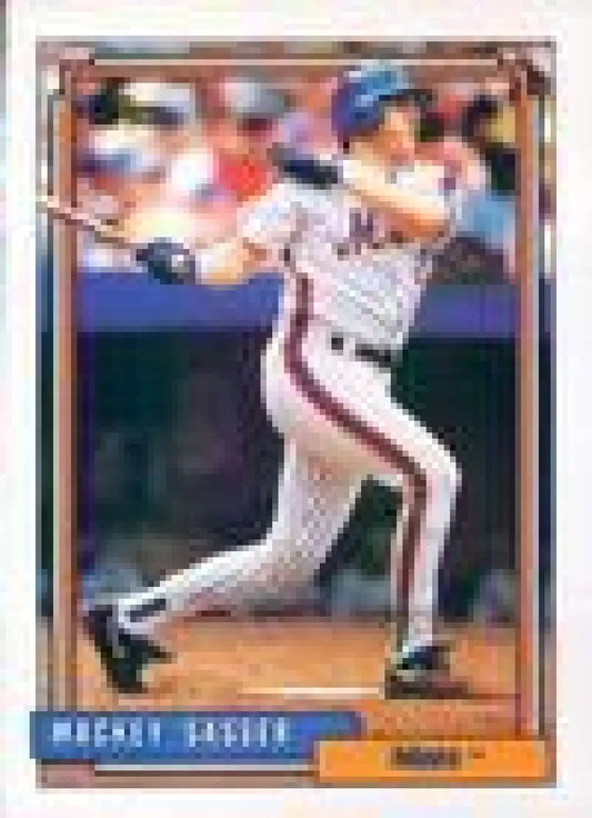1992 Topps Micro #533 Mackey Sasser NM-MT New York Mets Baseball Card - Baseball Card Single