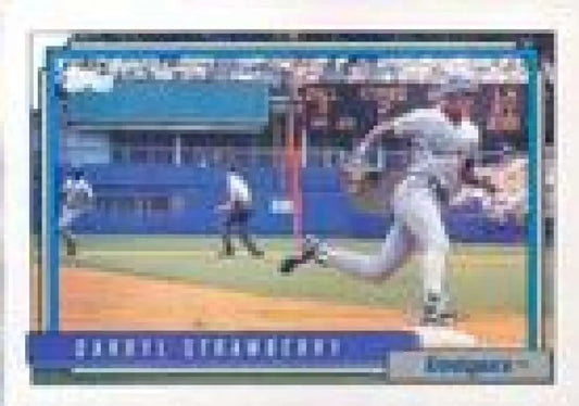 1992 Topps Micro #550 Darryl Strawberry NM-MT Los Angeles Dodgers Baseball Card - Baseball Card Single