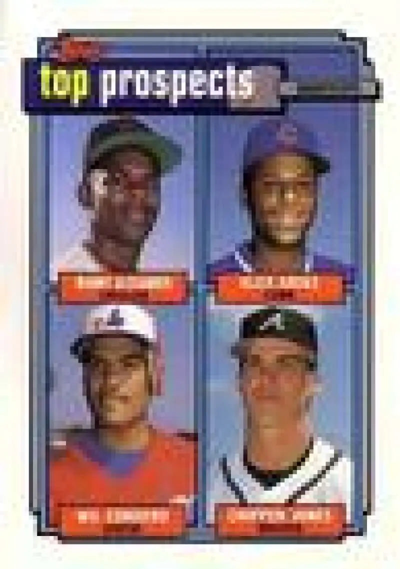 1992 Topps Micro #551 Manny Alexander/Alex Arias/Wil Cordero/Chipper Jones NM-MT Baltimore Orioles/Chicago