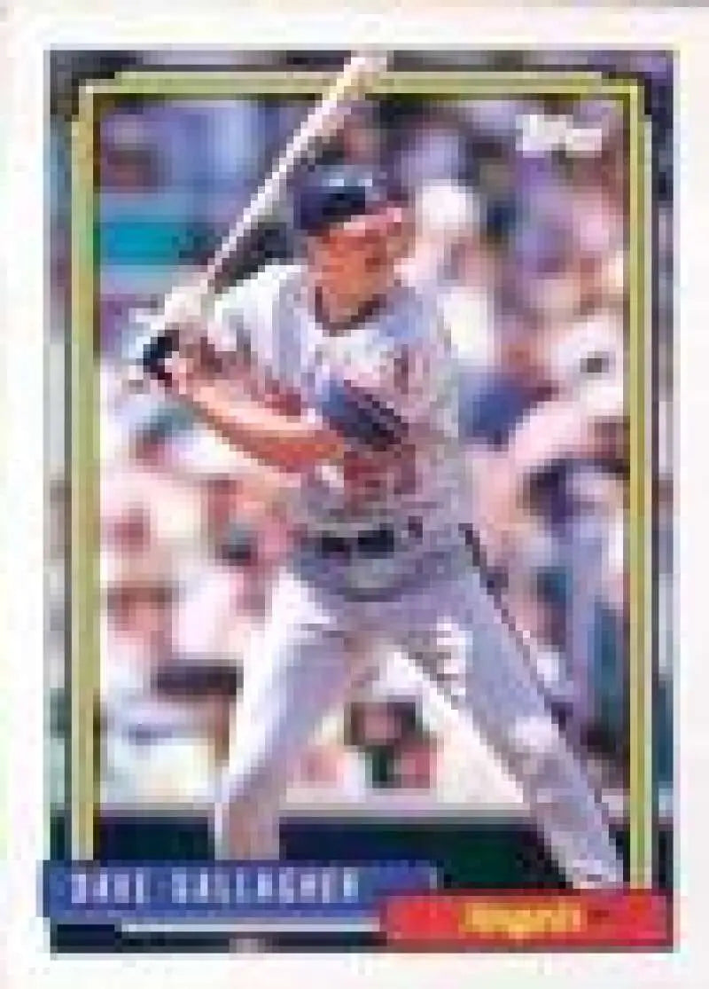 1992 Topps Micro #552 Dave Gallagher NM-MT California Angels Baseball Card - Baseball Card Single