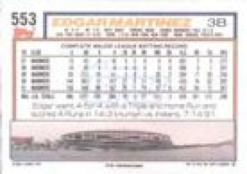 1992 Topps Micro #553 Edgar Martinez NM-MT Seattle Mariners Baseball Card - Baseball Card Single