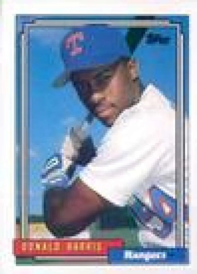 1992 Topps Micro #554 Donald Harris NM-MT Texas Rangers Baseball Card - Baseball Card Single