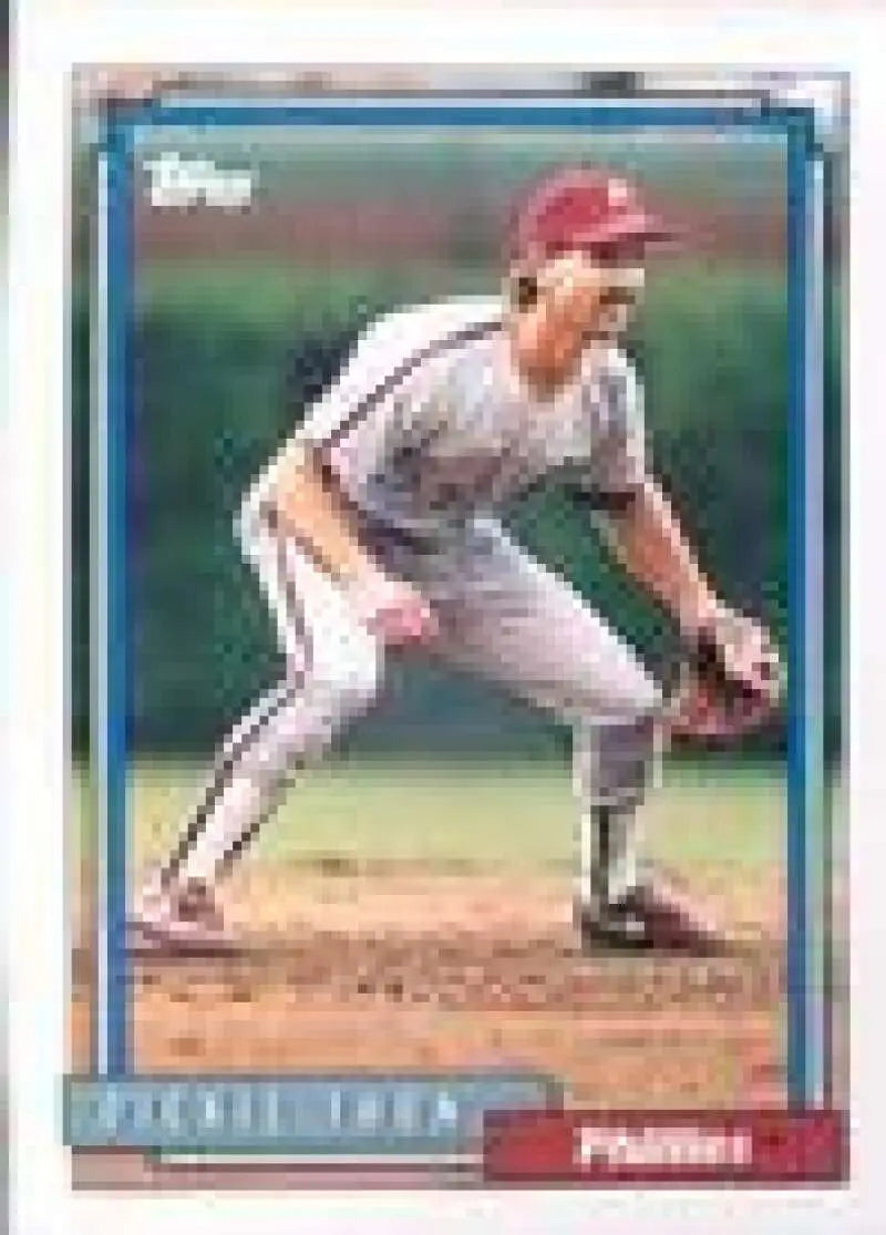 1992 Topps Micro #557 Dickie Thon NM-MT Philadelphia Phillies Baseball Card - Baseball Card Single