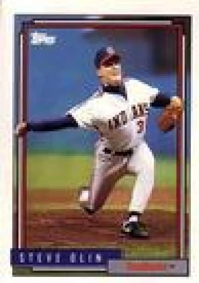 1992 Topps Micro #559 Steve Olin NM-MT Cleveland Indians Baseball Card - Baseball Card Single