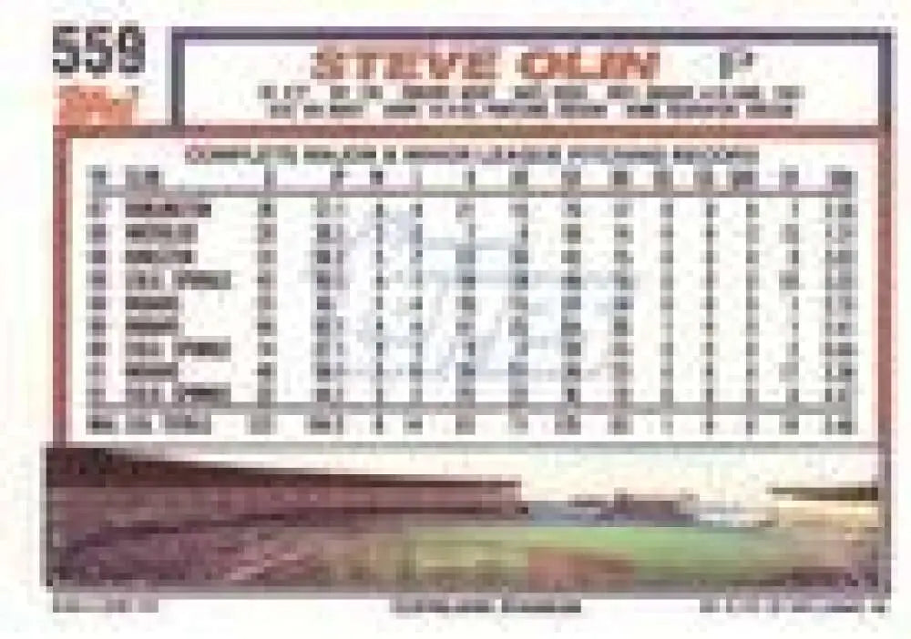 1992 Topps Micro #559 Steve Olin NM-MT Cleveland Indians Baseball Card - Baseball Card Single