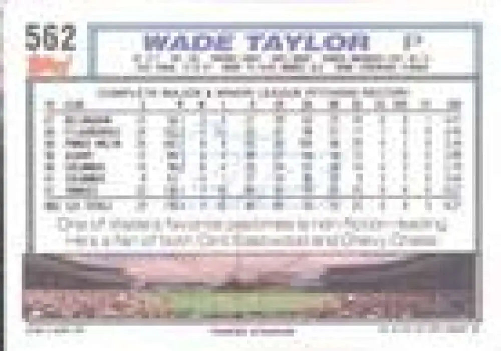1992 Topps Micro #562 Wade Taylor NM-MT New York Yankees Baseball Card - Baseball Card Single