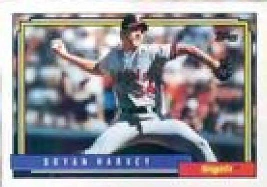 1992 Topps Micro #568 Bryan Harvey NM-MT California Angels Baseball Card - Baseball Card Single