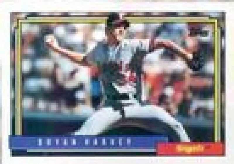 1992 Topps Micro #568 Bryan Harvey NM-MT California Angels Baseball Card - Baseball Card Single