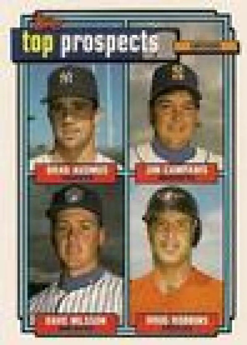 1992 Topps Micro #58 Brad Ausmus/Jim Campanis/Dave Nilsson/Doug Robbins NM-MT RC Rookie New York Yankees/Seattle