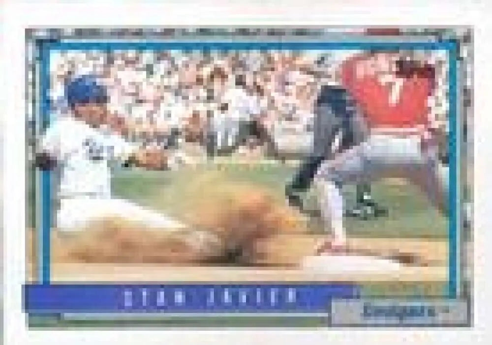 1992 Topps Micro #581 Stan Javier NM-MT Los Angeles Dodgers Baseball Card - Baseball Card Single