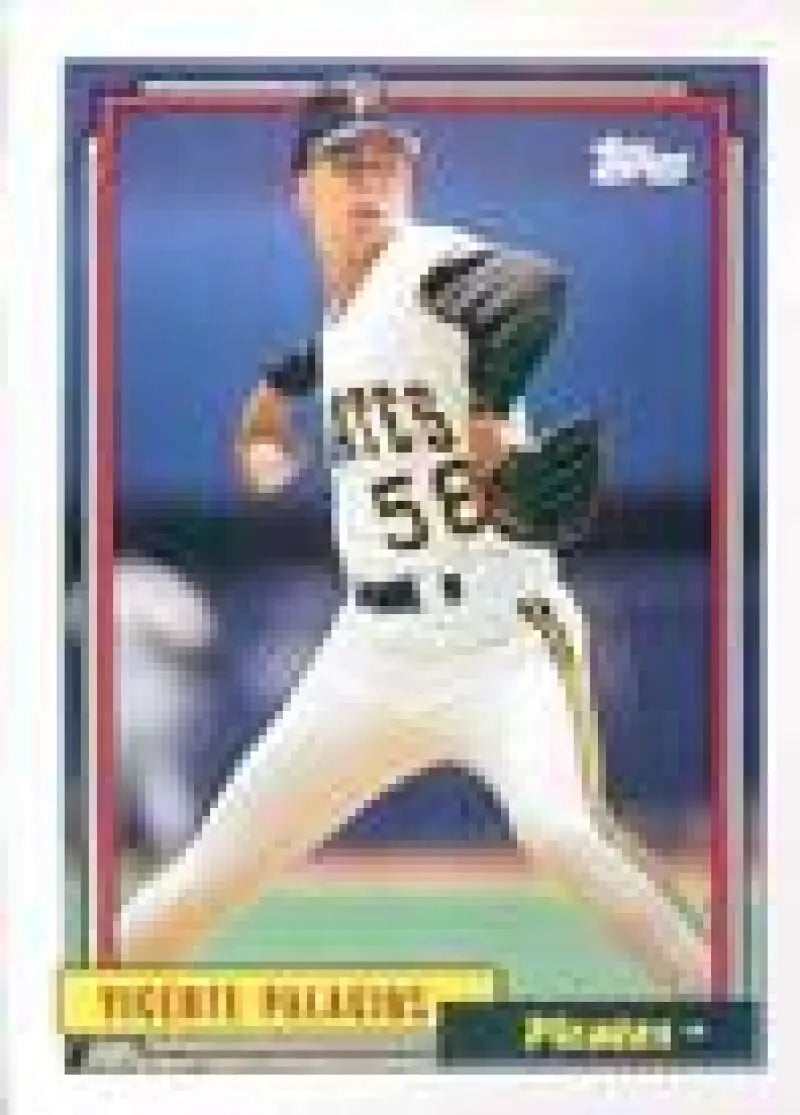 1992 Topps Micro #582 Vicente Palacios NM-MT Pittsburgh Pirates Baseball Card - Baseball Card Single