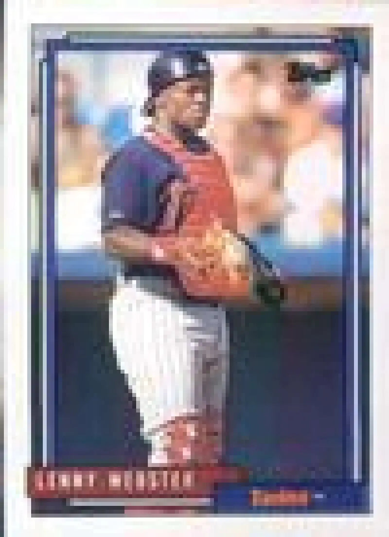 1992 Topps Micro #585 Lenny Webster NM-MT Minnesota Twins Baseball Card - Baseball Card Single