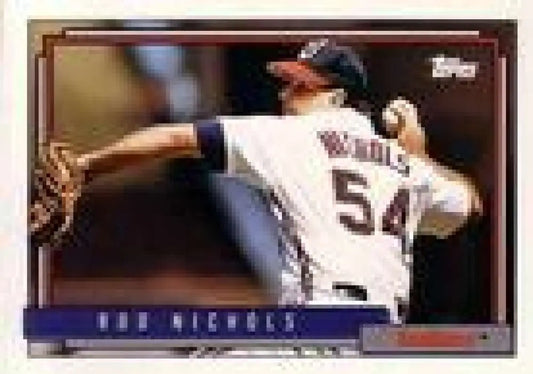 1992 Topps Micro #586 Rod Nichols NM-MT Cleveland Indians Baseball Card - Baseball Card Single