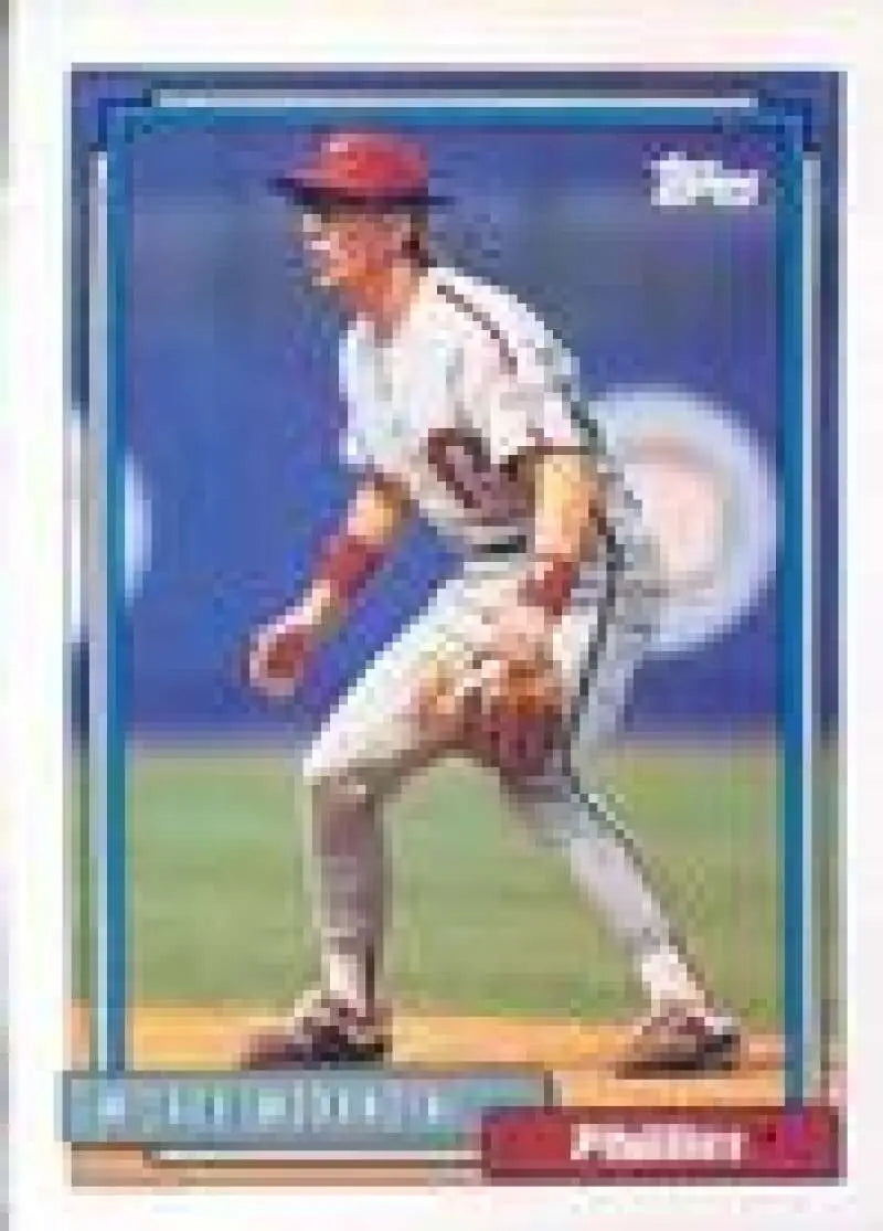 1992 Topps Micro #587 Mickey Morandini NM-MT Philadelphia Phillies Baseball Card - Baseball Card Single