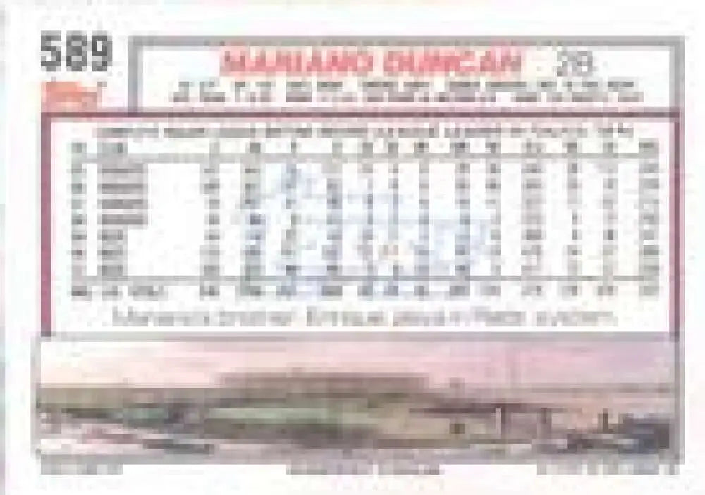 1992 Topps Micro #589 Mariano Duncan NM-MT Cincinnati Reds Baseball Card - Baseball Card Single